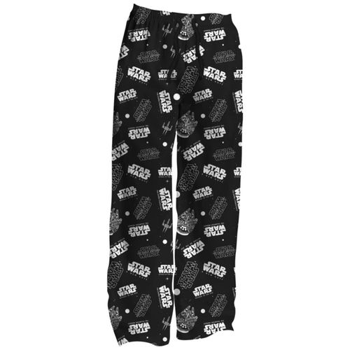 Pantalón de pijama Mad Engine Star Wars con logo y naves negro XL