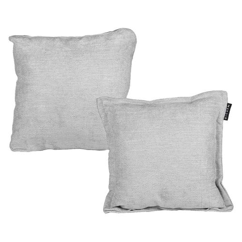 Set de 2 Cojines Decorativos Dicasa 1 Kappa + 1 Zita Gris Claro CDZ