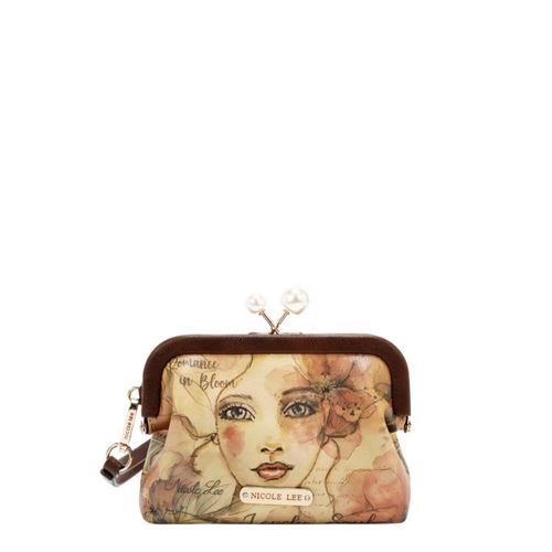 Monedero Nicole Lee Broche Kisslock Y Correa Reflection SS26