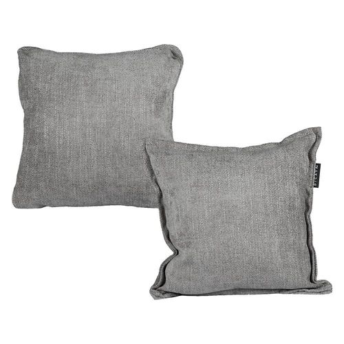 Set de 2 Cojines Decorativos Dicasa 1 Kappa + 1 Zita Gris Oscuro CDZ