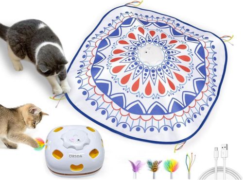 Juguete interactivo eléctrico 4 en 1 recargable para gatos ORSDA