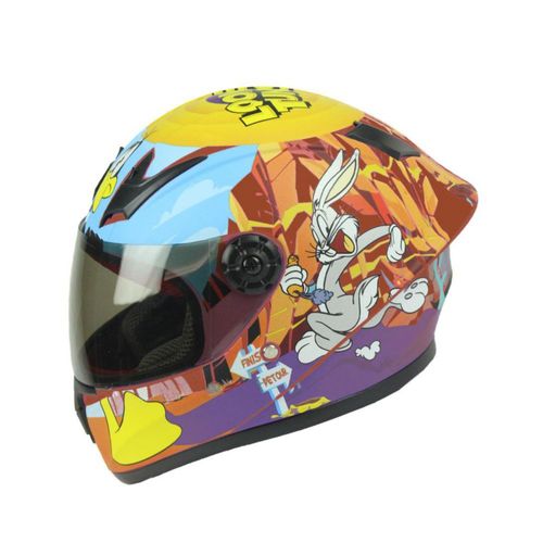 Casco Para Moto KIDS Looney Tunes Integral EDGE Certificado Doble Certificación  M