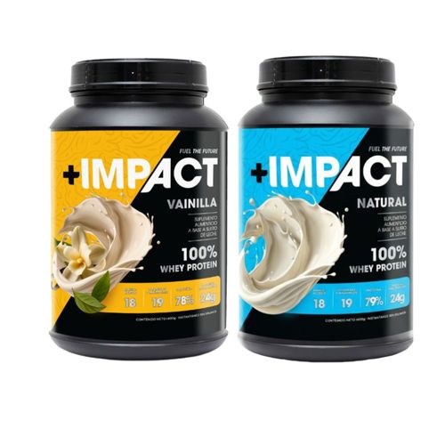Whey Protein 100% | Proteína Whey de Suero de Leche 24g | Vainilla y Natural 1400g