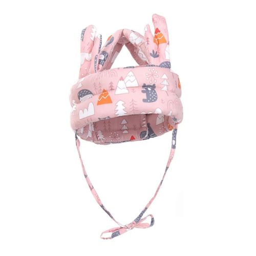 Gorro Protección Caídas Para Bebés Color Rosa