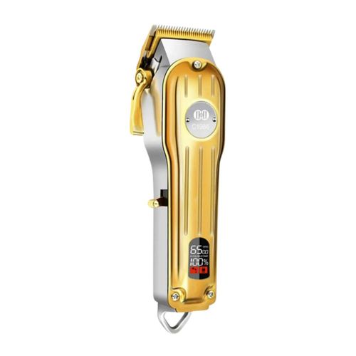 Cortadora De Cabello Profesional Recargable Con 6 Peines Color Dorado