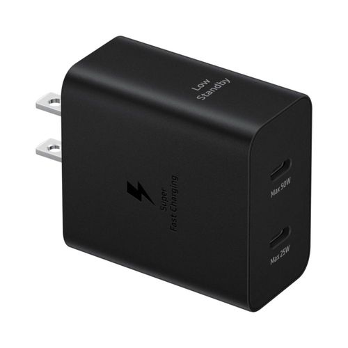 Cargador de pared con adaptador de corriente SAMSUNG 50W Duo EP-T5020XBEGUS