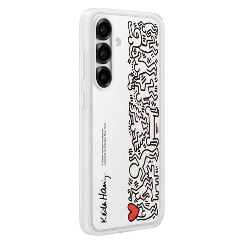 Funda para teléfono Samsung Galaxy S25+ Flipsuit blanca con tecnología NFC