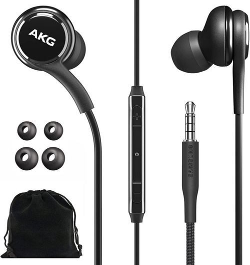 Auriculares Samsung AKG Wired Original de 3.5 mm con control remoto y micrófono