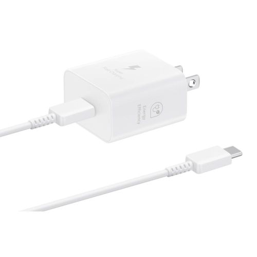 Cargador de pared Samsung con adaptador de corriente de 25 W con cable