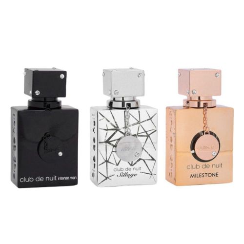 SET ARMAF CLUB DE NUIT (SILLAGE+INTENSE+MILESTONE) 3 PC HOMBRE