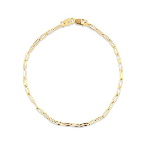 Pulsera De Oro Amarillo 14K Paperclip (18Cm - 2Mm Aprox)