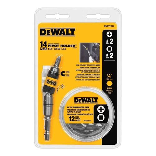 Combo Juego de Puntas Dewalt DWPVTC14 14PZAS