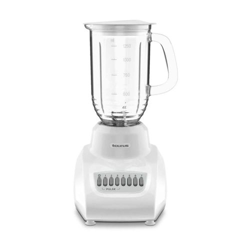Licuadora Taurus Valencia Vaso de Vidrio 1.25 Litros Blanca