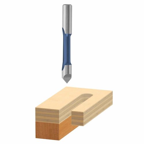 Bosch 85147 Fresa piloto de 1 ranura HSS de 95 mm x 22 mm