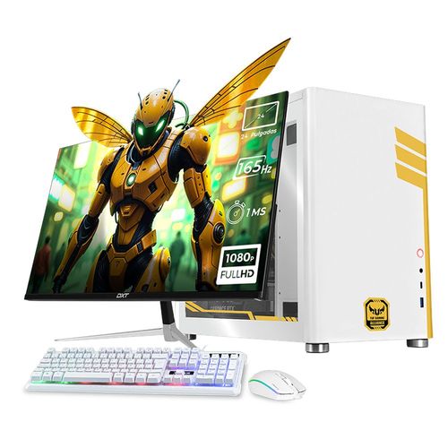 Xtreme pc rtx 5060 ryzen 5 16gb 1tb monitor 24 wifi white