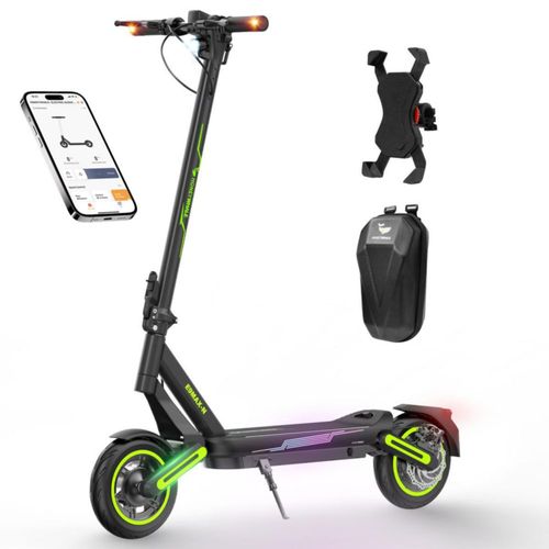 Honey Whale E9max-n Scooter Eléctrico Plegable con bluetooth 32km/h, 40km autonomía Negro