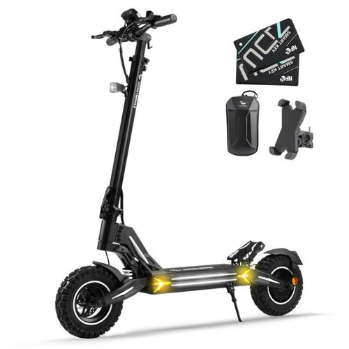 Scooter HoneyWhale G3 Pro Negro, 60 km/h, 56 km de autonomía, plegable, doble suspensión desbloqueo NFC seguro