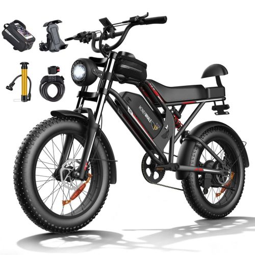 Bicicleta Electrica Honey Whale K6s Negro
