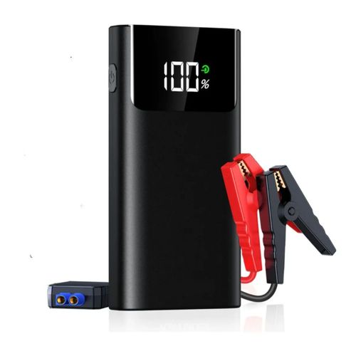 Arrancador De Batería Portátil Para Coche 8 Cilindros Color Negro