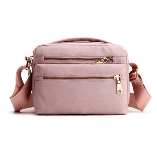 Bolso Bandolera para Mujer Con Cremallera Color Rosa