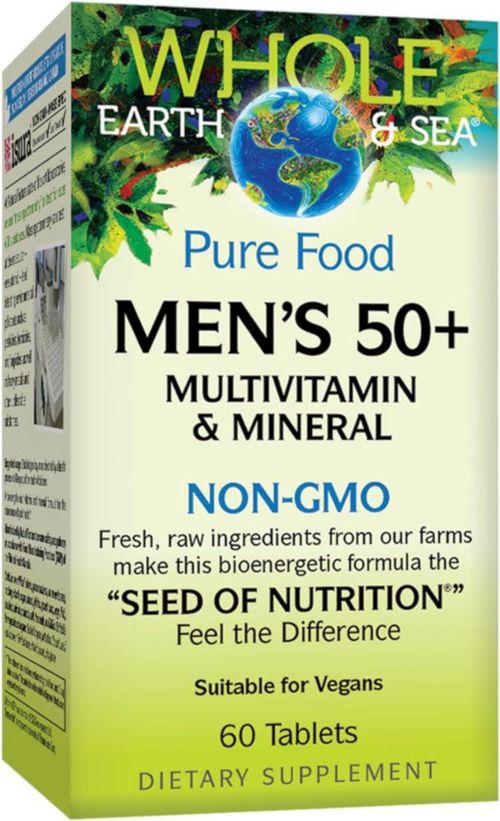 Suplemento Multivitamínico Natural Factors para hombres mayores de 50 años 60 unidades