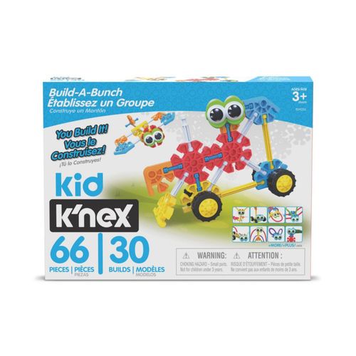 Juguete educativo de construcción KID K'NEX Build A Bunch 66 piezas