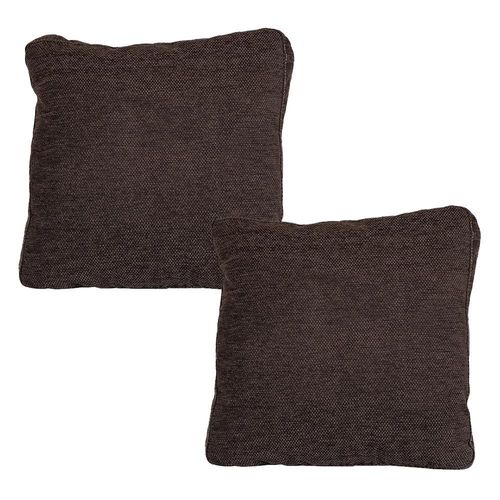 Cojin Decorativo Cuadro Grande Set de 2 Dicasa Zita Café CDZ