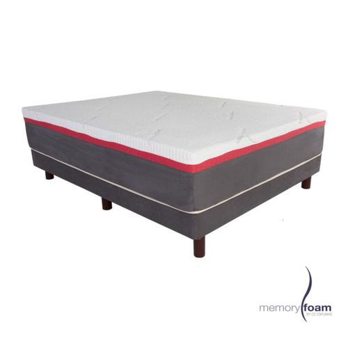 Colchón Great King Size de Memory Foam 7 cm de Memory Foam Firmeza Media Firmeza y Soporte