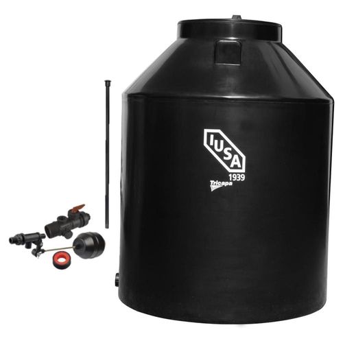Tinaco Tricapa IUSA, 1100 L, Negro + Accesorios Alta Presión