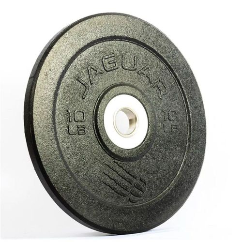 Par De Discos Bumper Caucho 10 Lbs Crossfit Gym Jaguar