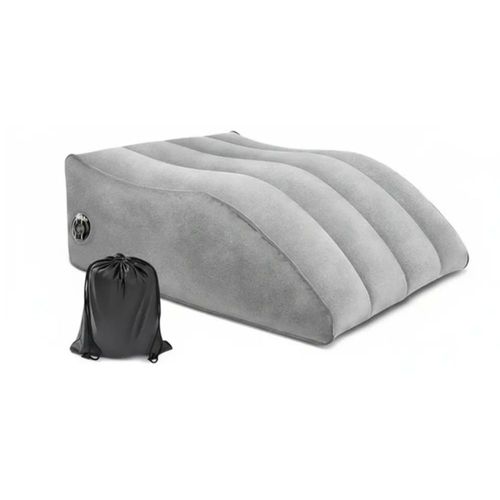 Almohada Inflable  Para Piernas Color Gris