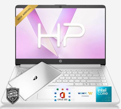 Laptop HP N150 de 14" HD 8 GB de RAM 128 GB SSD Windows 11 y Office