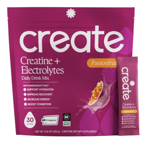 Creatine Create Electrolitos Sabor Maracuyá 30 sobres