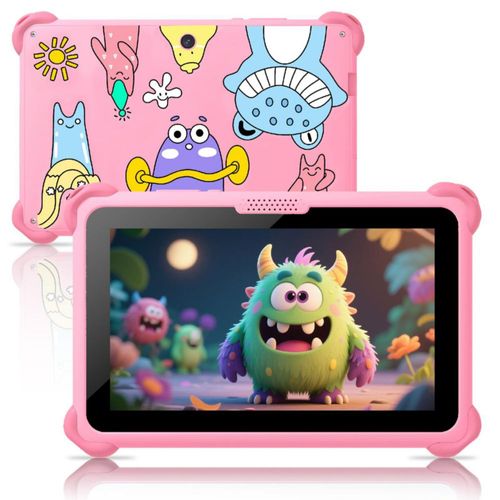Tablet infantil Trayoo de 7" Android 32 GB funda rosa