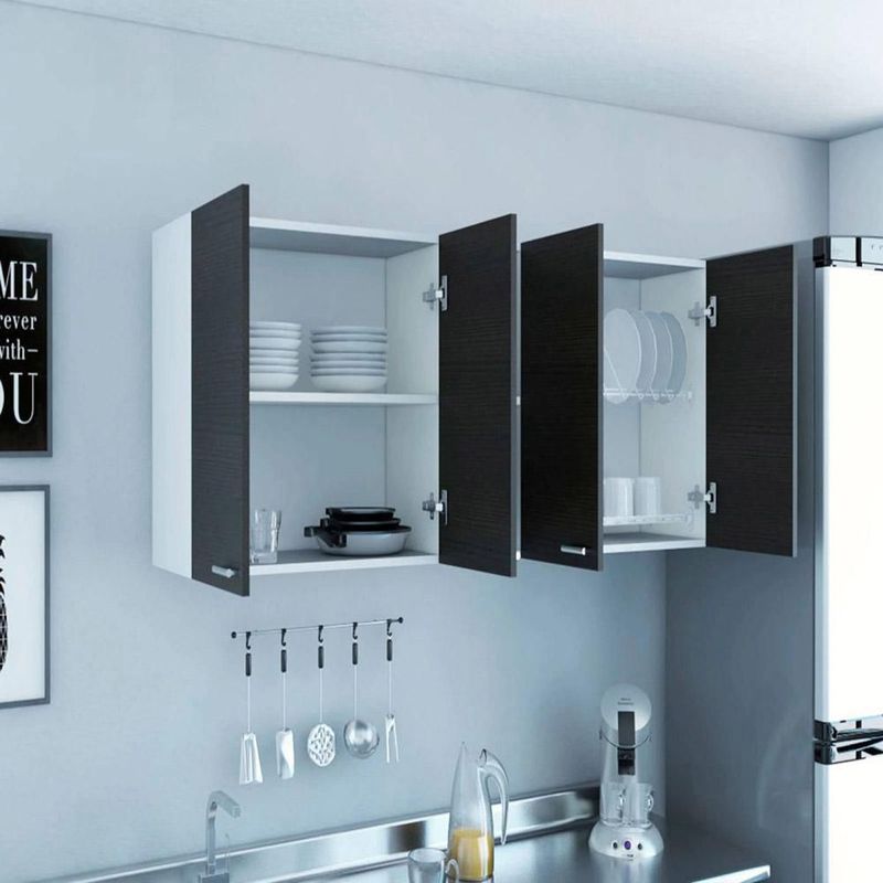 Gabinete de Pared Portofino Chocolate con Blanco - Elektra en Línea