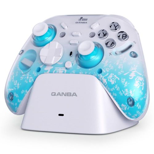 Control inalámbrico Qanba Phantom para juegos tri-modo giroscopio de 6 ejes