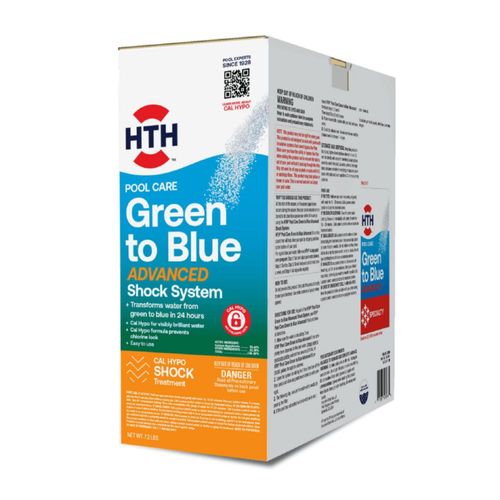 Kit HTH 52038 de tratamiento de piscina de verde a azul
