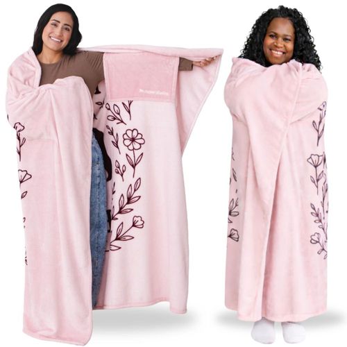Manta portátil Super Blanky 178 x 152 cm con mangas cómodas