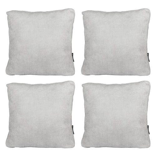 Set de 4 Cojines Cuadrado Grande Dicasa Zita Gris Ash RGH