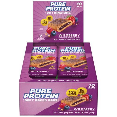 Barras de proteína Pure Protein Wildberry 12 g de proteína 10 unidades
