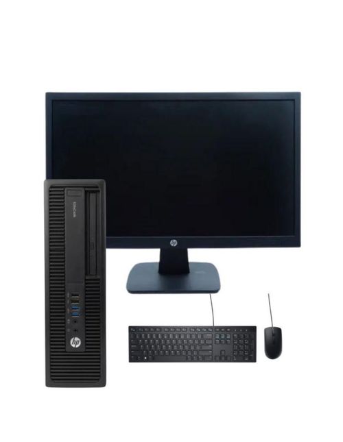 Pc Hp EliteDesk 600 G2, Intel Core i7-6, monitor de 19", 8gb de ram, 256gb de almacenamiento ssd, Equipo Reacondicionado,