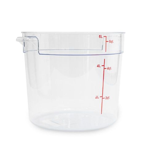 Recipiente Redondo de Policarbonato 6 qt REPORE-6 Caledonia