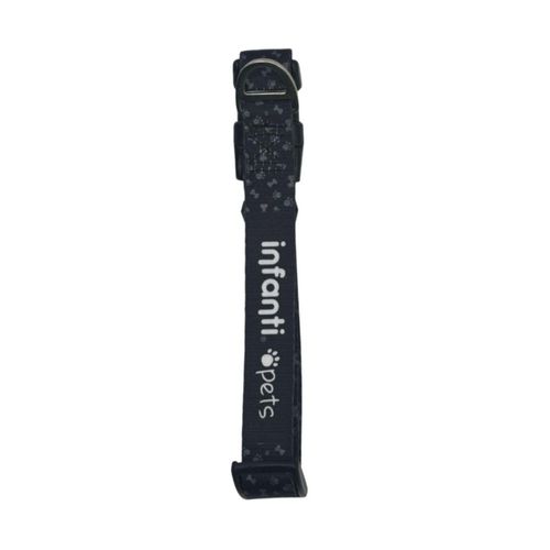 Collar Para Mascotas Metal Mediano Ligero Ajustable Negro L