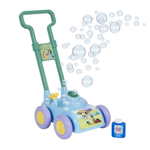Cortacésped de burbujas Bluey para niños pequeños con sonido