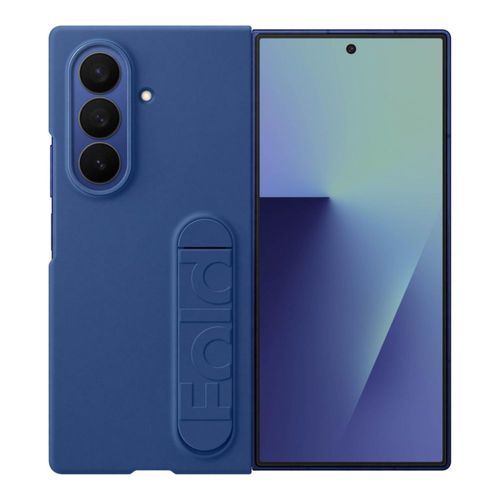 Funda de silicona azul marino con soporte para Samsung Galaxy Z Fold7