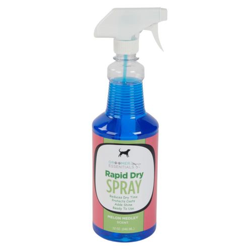 Spray secado rápido para mascotas GROOMER ESSENTIALS Rapid Dry 946 ml