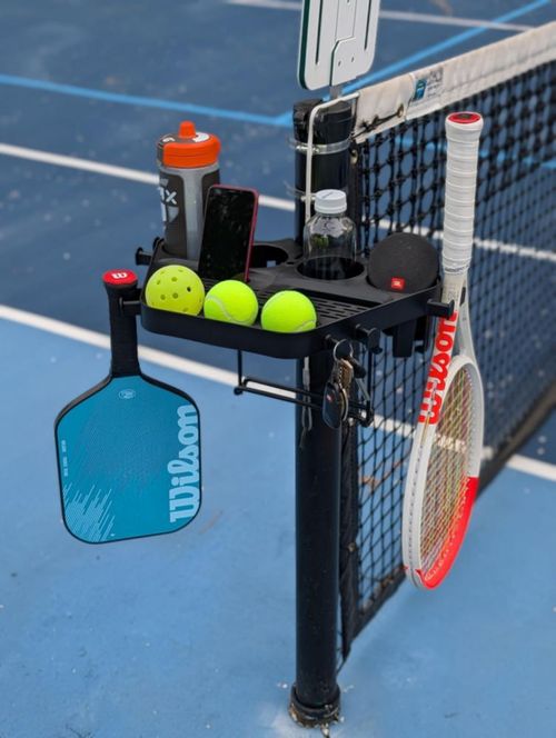 Organizador de cancha Grand Slam Caddie con portavasos y ganchos