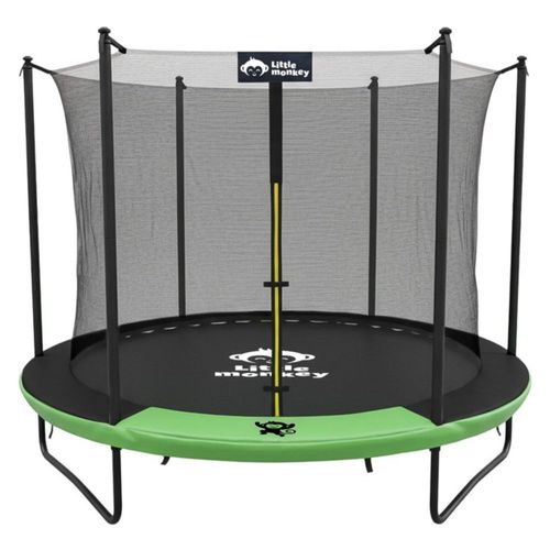 Trampolin Brincolin Little Monkey 8ft 2.4m Grande Soporta 200kg Malla de Seguridad Ideal Niños Adultos Exterior Resistente Estable Diversion Familiar