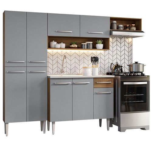 Cocina Integral con Fregadero 229 cm Emilly MG Madesa 12