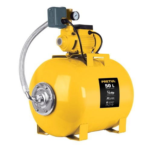 Bomba hidroneumatica 1.2 HP 50 litros Pretul HIDR1.2X50P